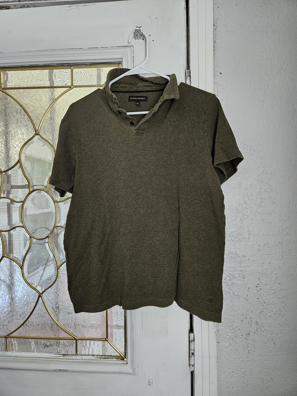 Banana Republic Men's Polo Shirt Brown Large Like New